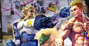 Captain Commando's Commando Team showing all four playable characters with their unique abilities