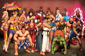 Street Fighter III gameplay showing intense fighting action between two characters